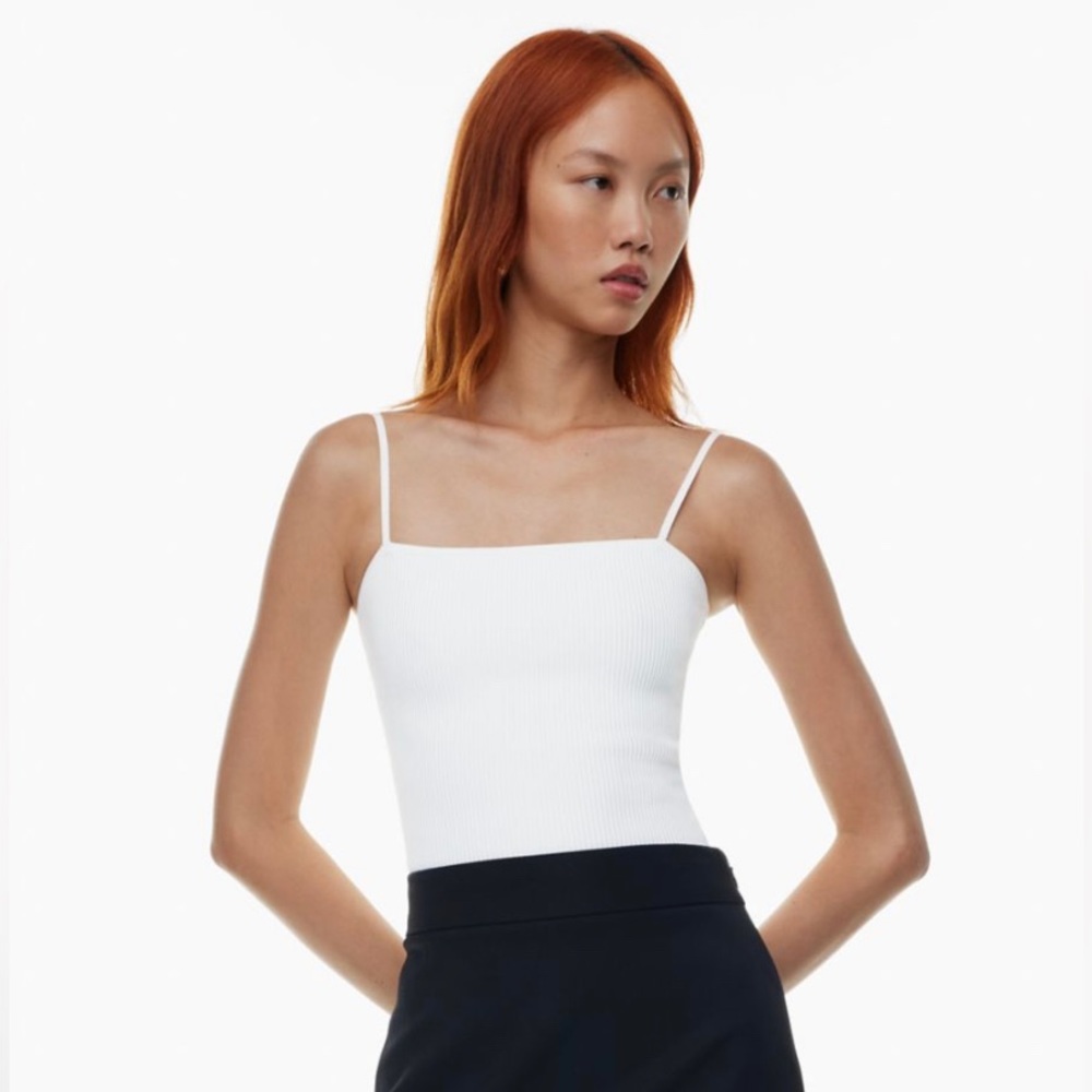 BABATON • Sculp Knit Camisole • White, XS